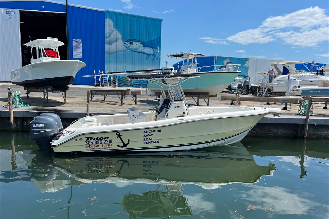 An image of Boat #27 - 27’ TRITON from Anchors Away Boat Rentals