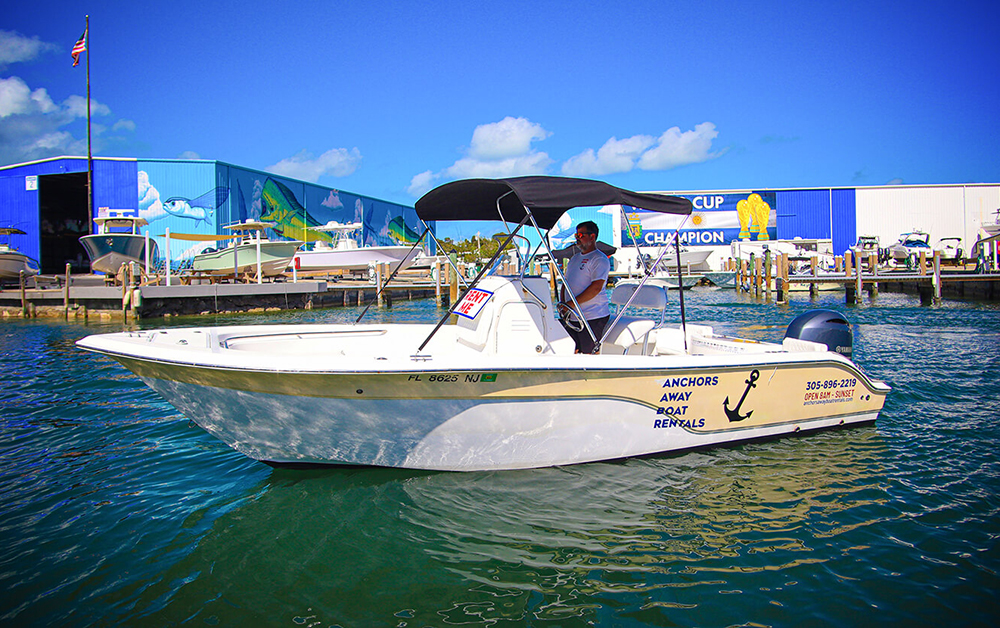 An image of Boat #3 - 23’ SEAFOX from Anchors Away Boat Rentals